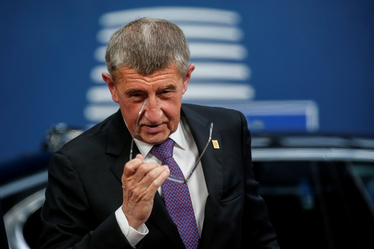 FILE PHOTO: Prime Minister of Czech Republic Andrej Babis arrives for the a special European council on budget in Brussels, Belgium February 20, 2020. Julien Warnand/Pool via REUTERS/File Photo
