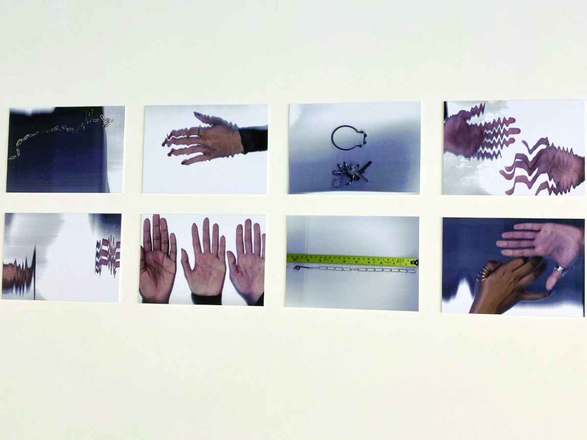 Some of the photos on display at “Extensions” exhibition featuring works by Ghada Al Buainain and Ghada Nasser at AlHosh Gallery at The Gate Mall.  PIC: RAYNALD C RIVERA/THE PENINSULA