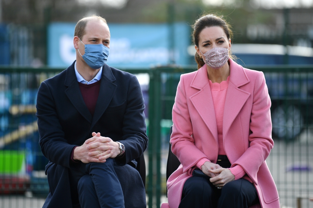 Britain's Prince William and Catherine, Duchess of Cambridge attend a discussion with teachers and mental health professionals during a visit to School 21 following its re-opening after the easing of coronavirus disease (COVID-19) lockdown restrictions in