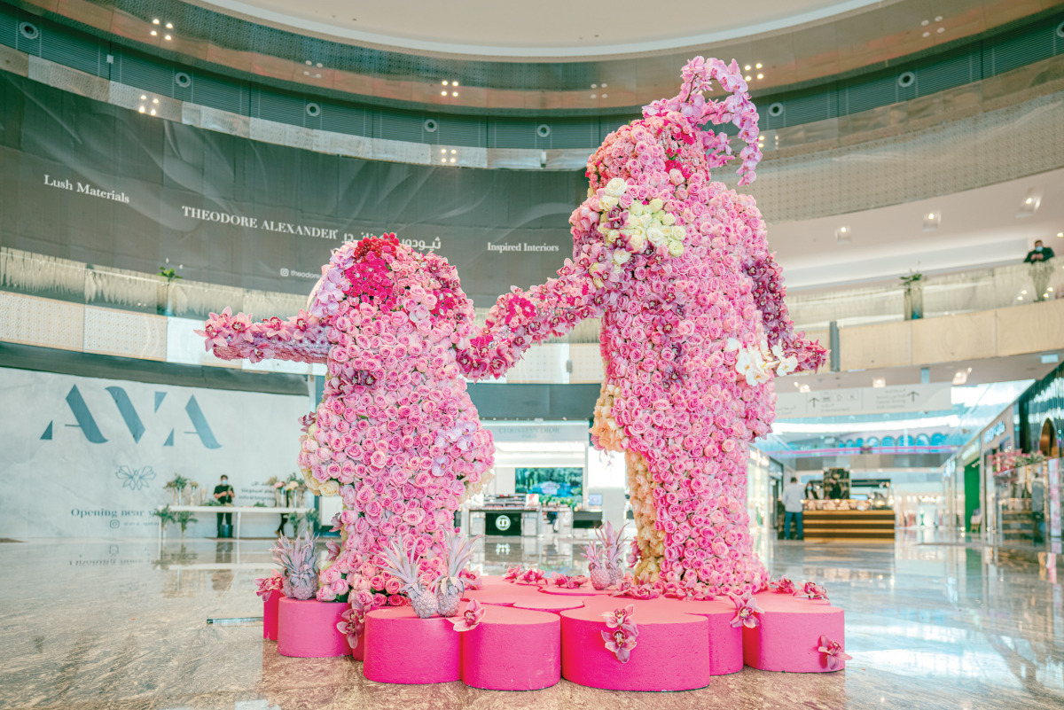 Doha Festival City's art installation to mark Mother's Day.