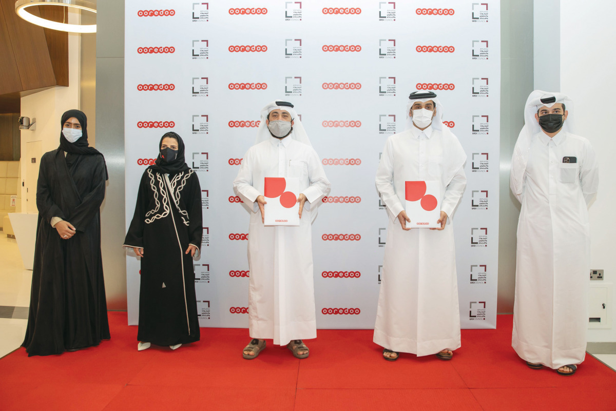 Officials at the signing ceremony.