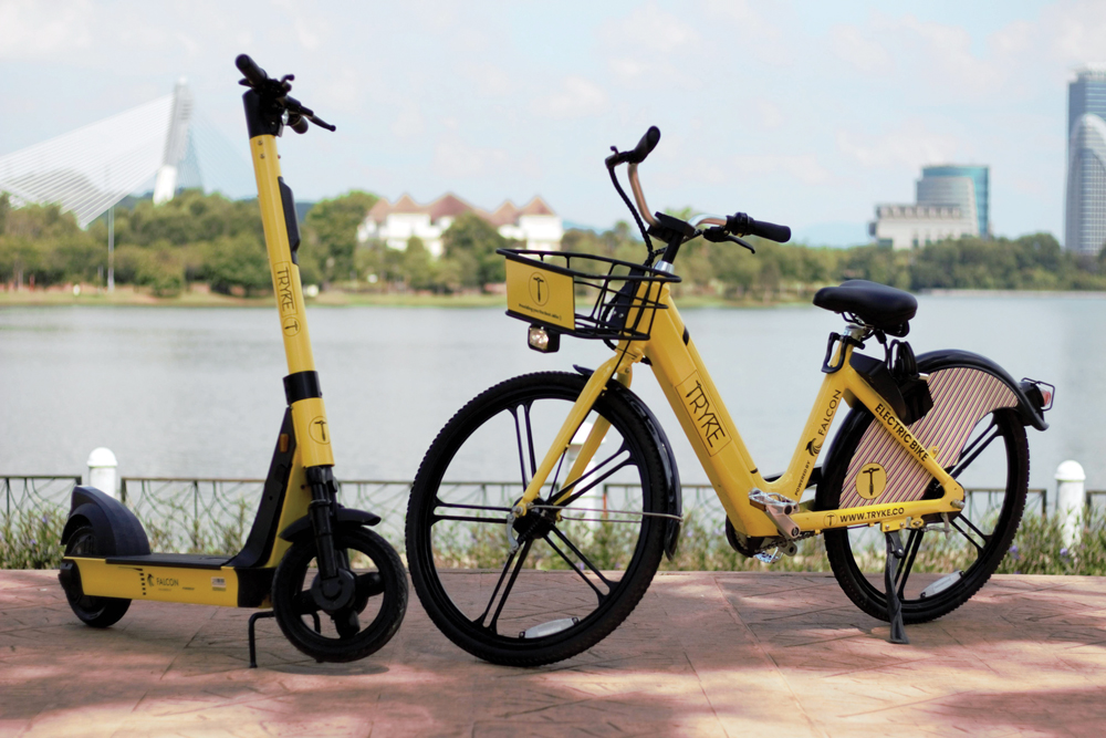 The newly deployed e-bikes have a battery that can be swapped without having to bring the entire bike to the charging station.