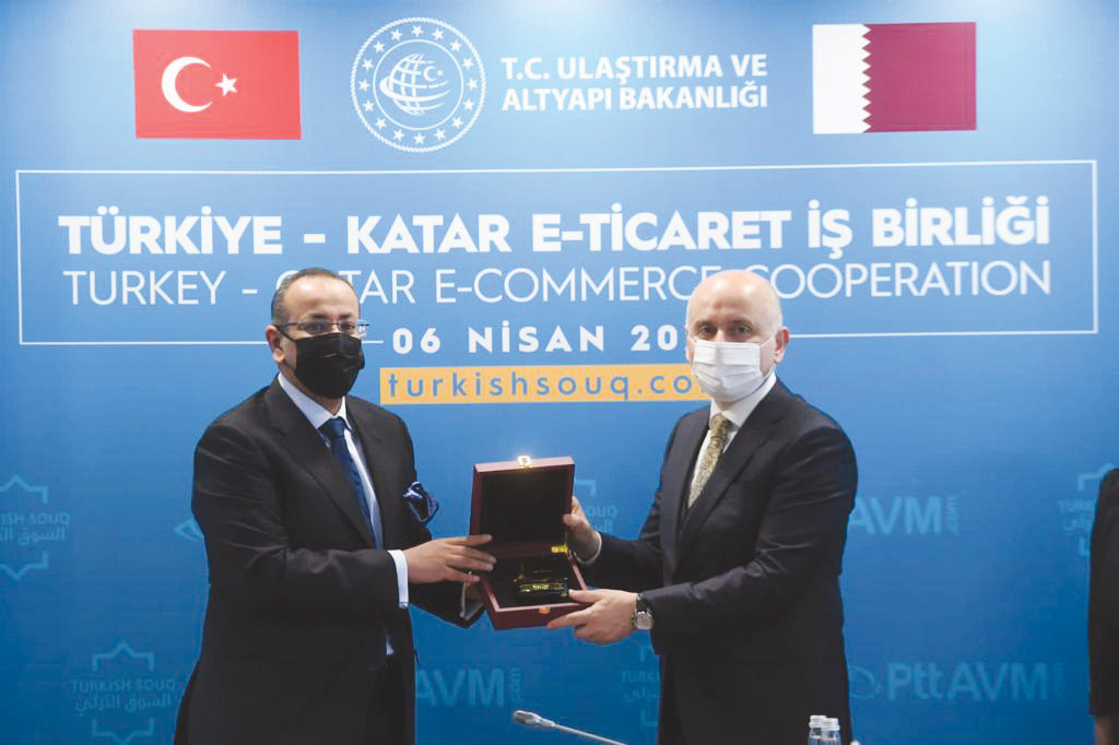 Officials from Turkey and Qatar during the launch event.