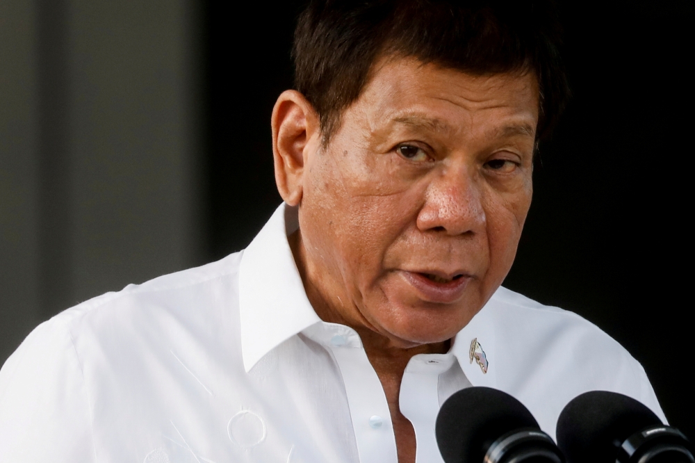 File photo of ex-President Rodrigo Duterte