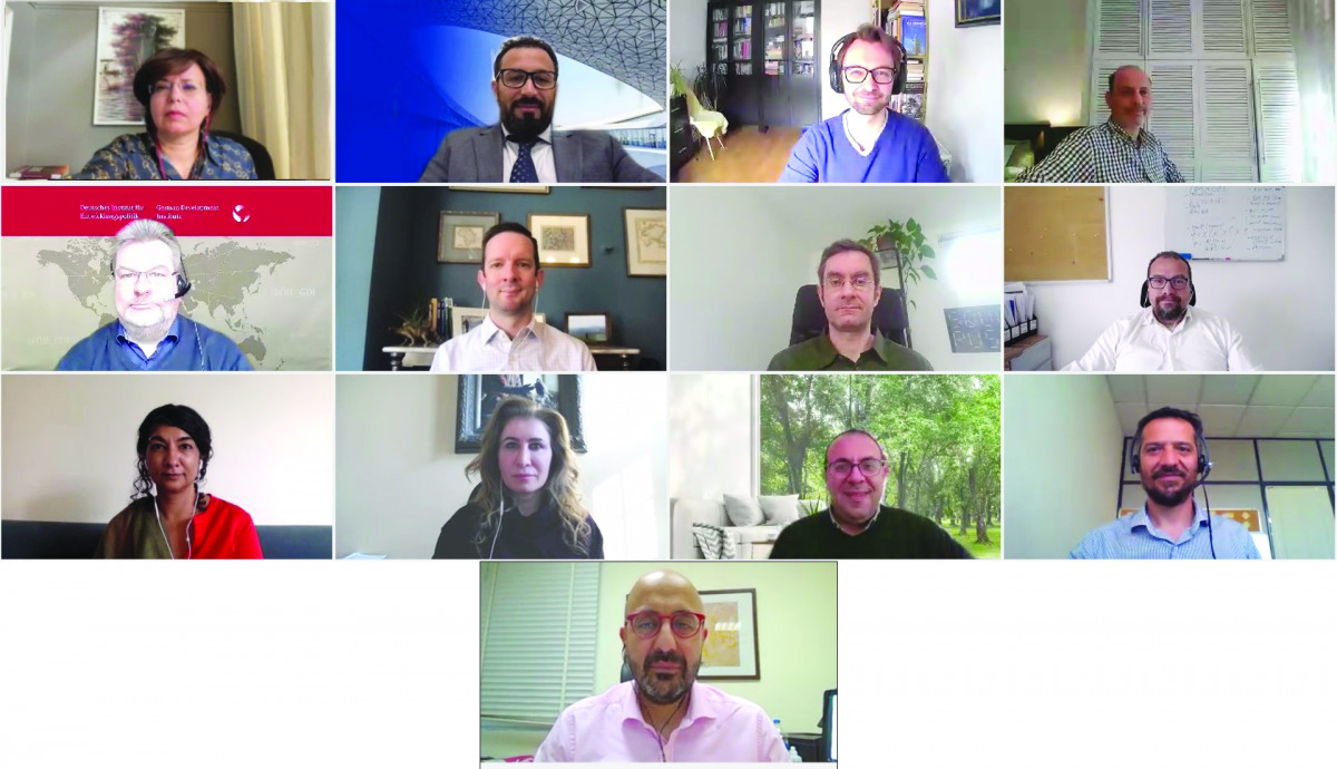 Scholars during Annual Social Policy Research Forum of HBKU.