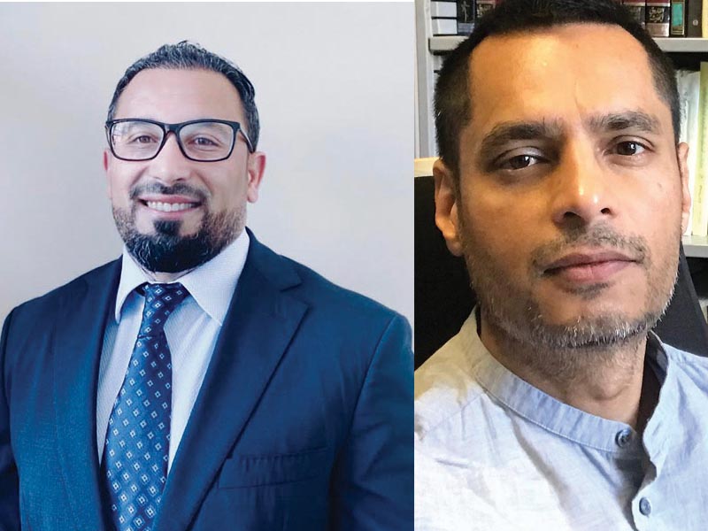 Dr. Anis Ben Brik (left) and Dr. Asad Ahmed