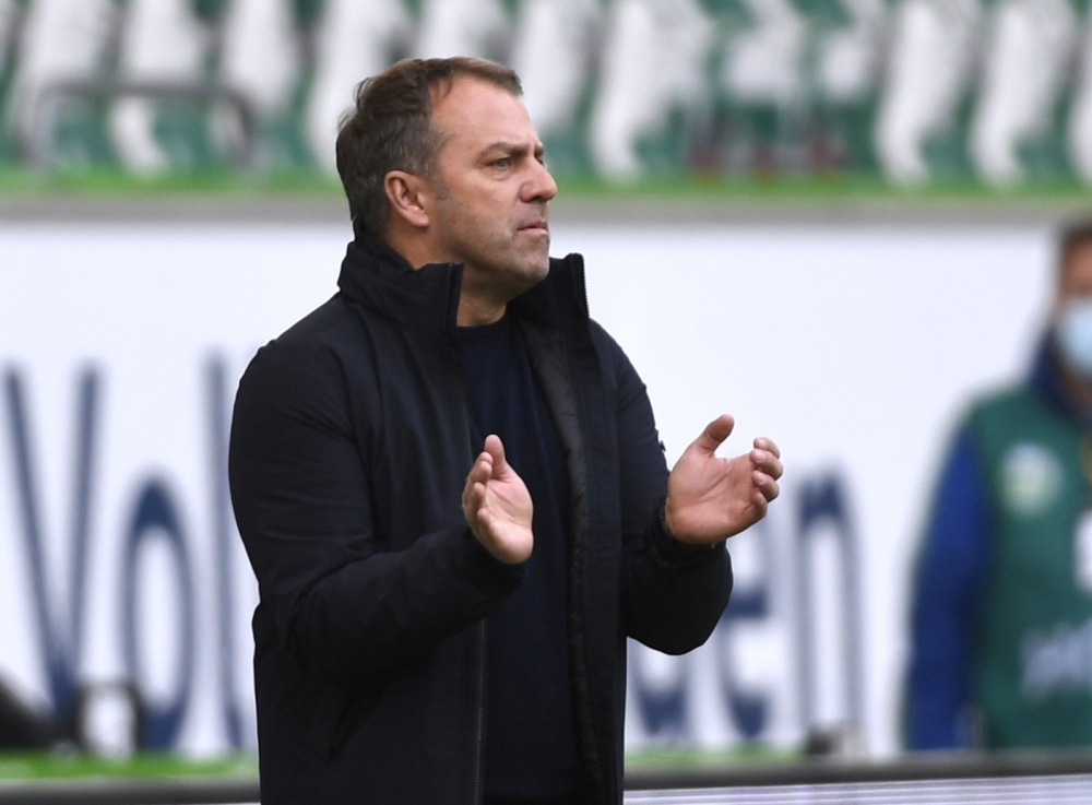 Bayern Munich coach Hansi Flick Pool via REUTERS/Fabian Bimmer 