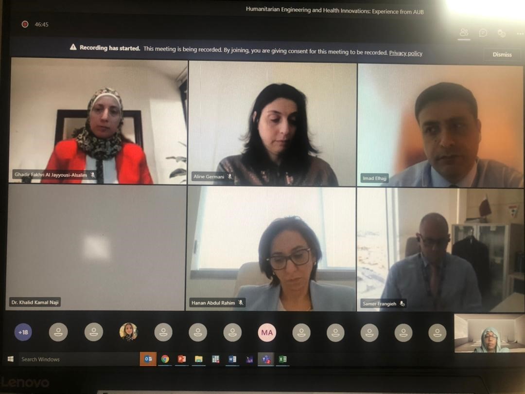 Snapshot of speakers during the seminar on Humanitarian Engineering and Health Innovations.