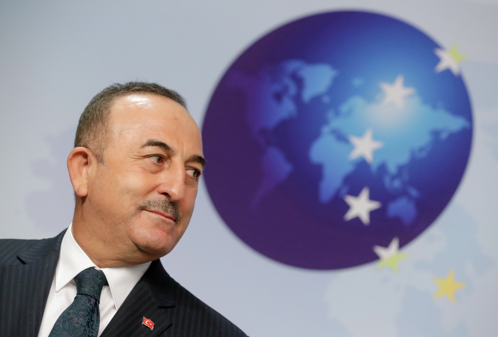 Turkish Foreign Minister Mevlut Cavusoglu  Stephanie Lecocq/Pool via REUTERS/File Photo
