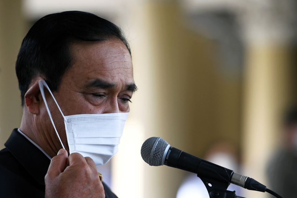 Thailand Prime Minister Prayuth Chan-ocha attends an agreement signing ceremony for purchase of AstraZeneca's potential COVID-19 vaccine at Government House, amid the spread of the coronavirus disease (COVID-19), in Bangkok, Thailand November 27, 2020. RE