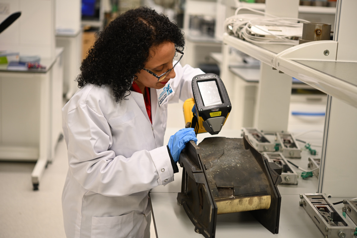 Dr. Hanan Farhat during her research work.