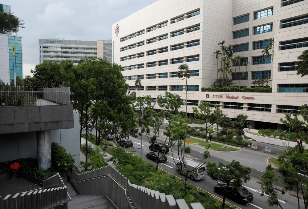 A view of Tan Tock Seng Hospital, which became a coronavirus disease (COVID-19) cluster, in Singapore April 29, 2021. Picture taken April 29, 2021. REUTERS/Edgar Su