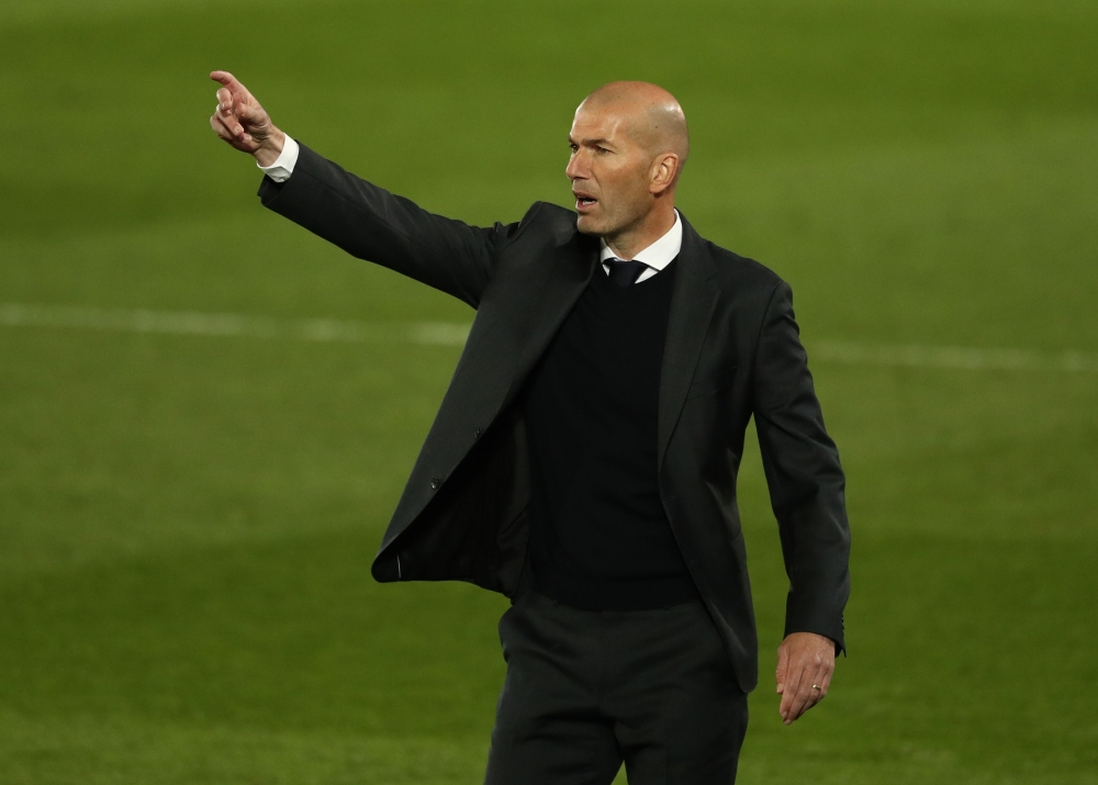 May 1, 2021 Real Madrid coach Zinedine Zidane REUTERS/Susana Vera