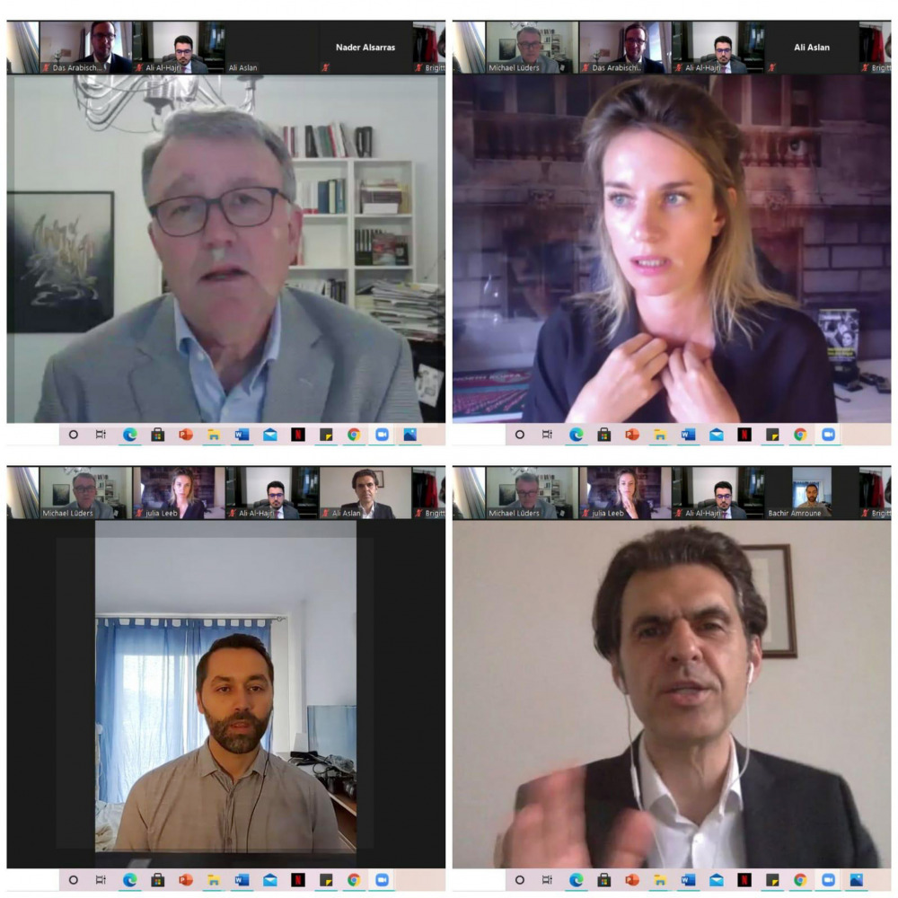 Participants during the virtual session.