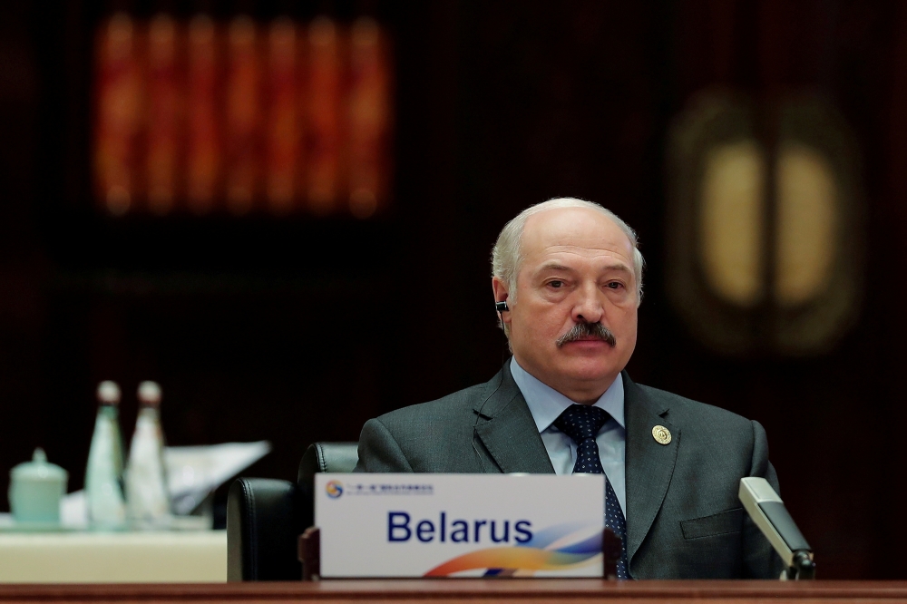 Belarus President Alexander Lukashenko attends the Roundtable Summit Phase One Sessions of Belt and Road Forum at the International Conference Center in Yanqi Lake on May 15, 2017 in Beijing, China. Reuters/Lintao Zhang/Pool/File Photo
