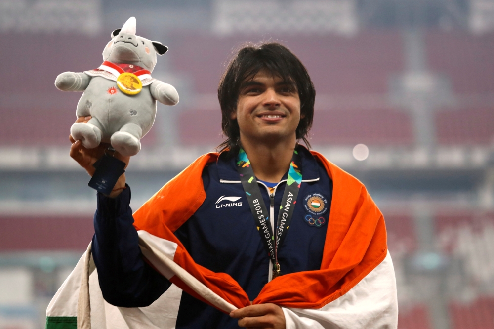 Gold medalist Neeraj Chopra of India REUTERS/Darren Whiteside/File Photo