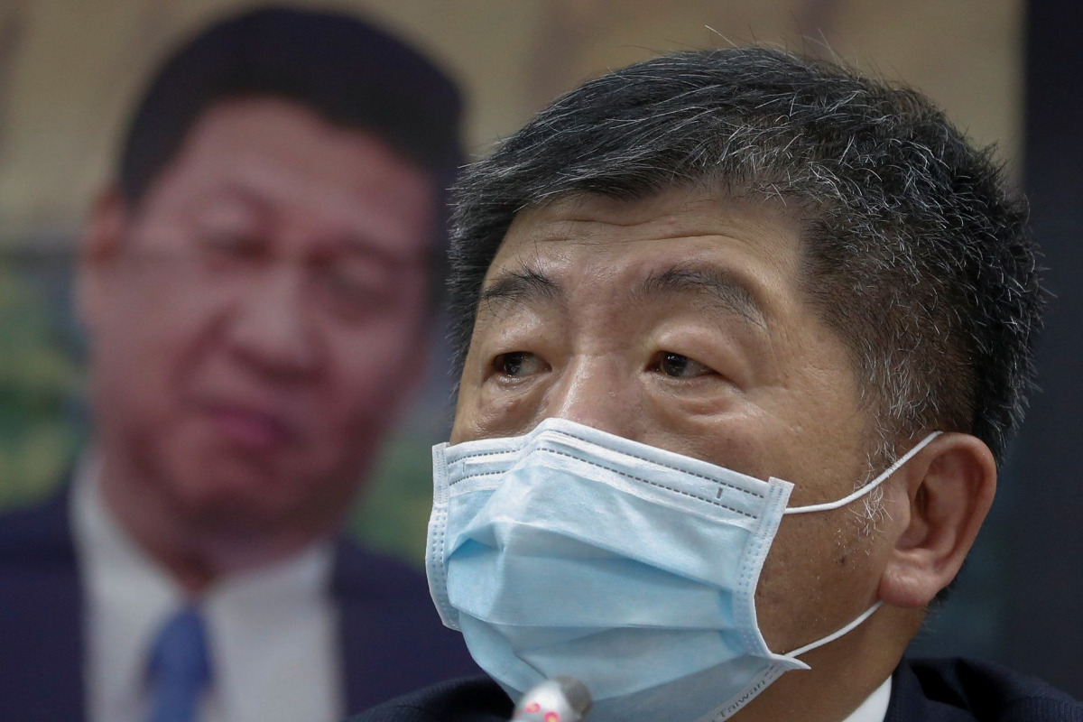 Taiwan Health Minister Chen Shih-chung holds a news conference about Taiwan's efforts to get into the World Health Organization in Taipei, Taiwan, May 15, 2020. REUTERS/Ann Wang

