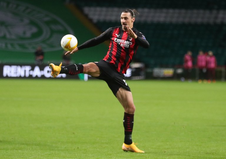 Soccer Football - Europa League - Group G - Celtic v AC Milan - Celtic Park, Glasgow, Scotland, Britain - October 22, 2020 AC Milan's Zlatan Ibrahimovic REUTERS/Russell Cheyne
