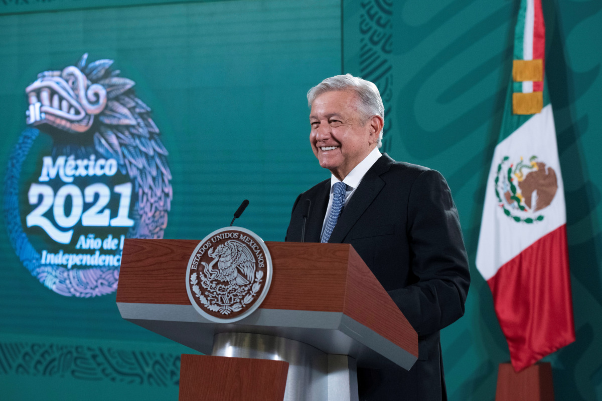 FILE PHOTO: Mexican President Andres Manuel Lopez Obrador. Mexico's Presidency/Handout via REUTERS 