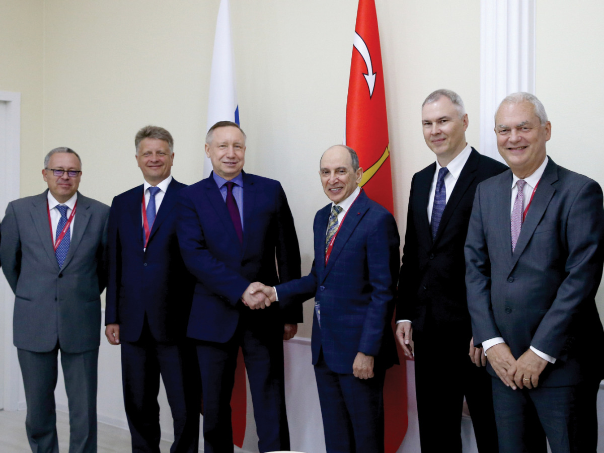 Qatar Airways Group Chief Executive H E Akbar Al Baker during an event at SPIEF 2021.
