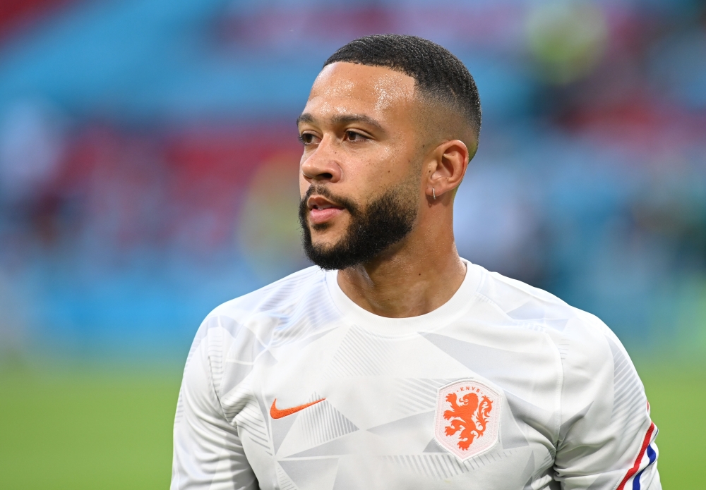 Netherlands' Memphis Depay before the match Pool via REUTERS/John Thys