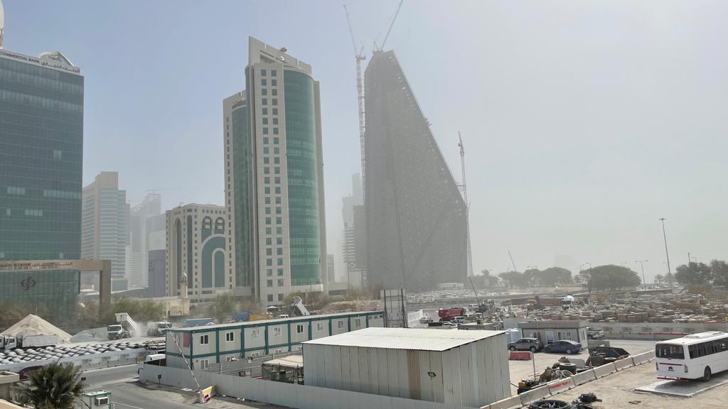 Picture clicked on June 15; Dust storm observed in West Bay. Qassim Rahmatullah / The Peninsula 