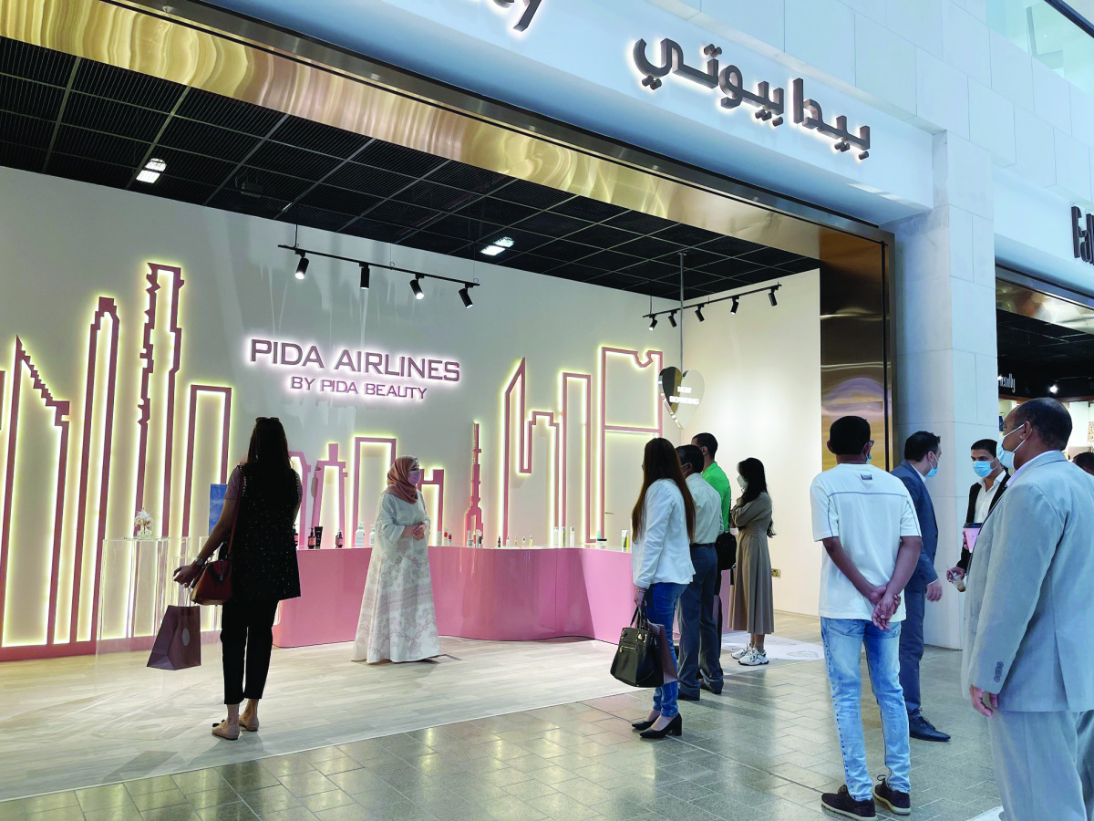 Officials of Msheireb Properties at Msheireb Galleria.