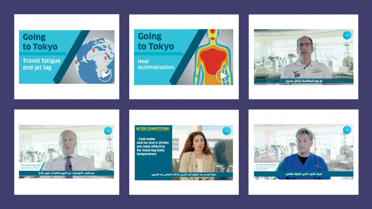 Aspetar experts address several topics related to athlete wellbeing at the preparation stage and during competition to help them on and off the field of play through its social media platforms.
