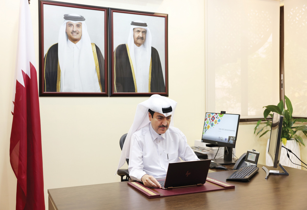 Secretary General of the International Horticultural Expo 2023 Doha and Director of the Public Parks Department at the Ministry of Municipality and Environment, Eng. Muhammad Ali Al Khouri, taking part in 168th General Assembly for Bureau International de
