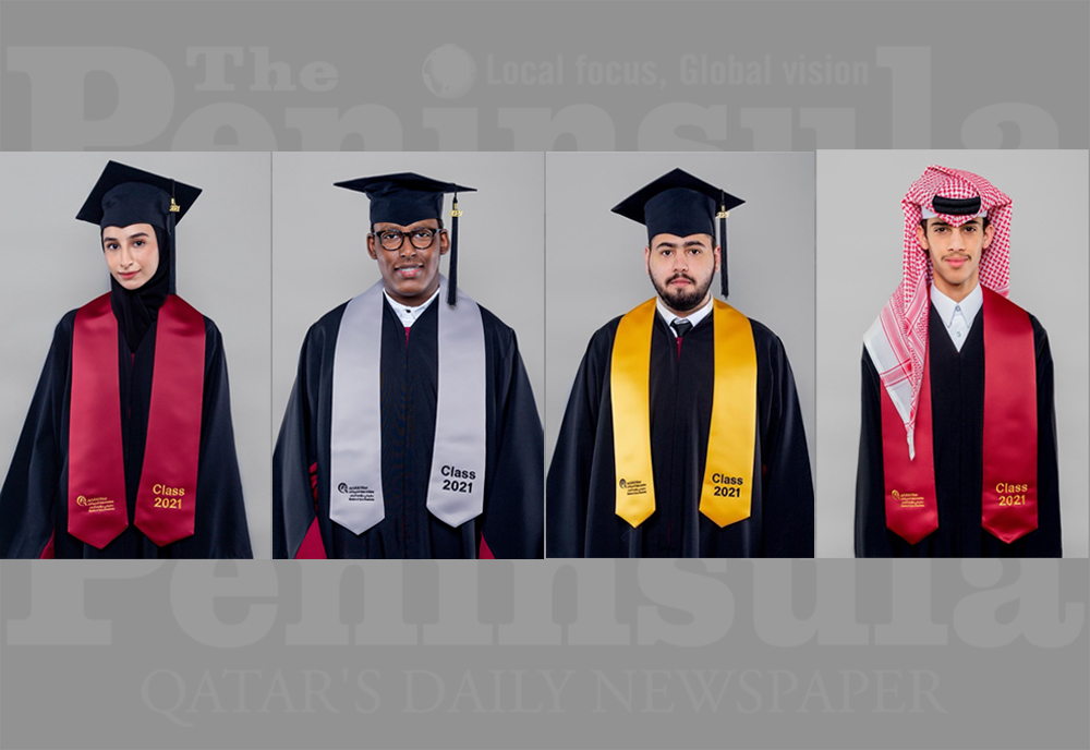 From left: Maitha Al Mohannadi, Ammar Hassan,  Saif Al Dayeh, and Ajlan Al Kaabi.