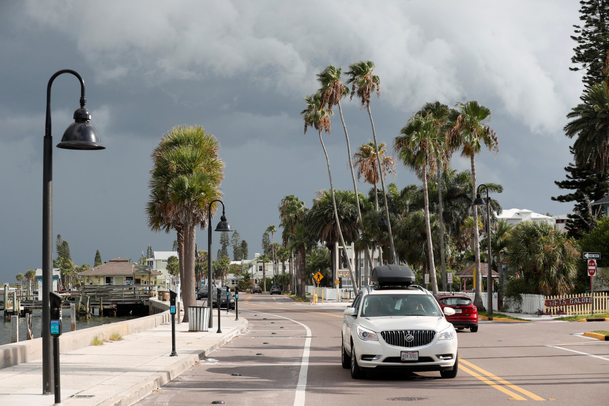 Dark clouds loom over the Pass-A-Grille channel ahead of Tropical Storm Elsa in St. Petersburg, Florida, U.S., July 5, 2021. REUTERS/Octavio Jones
