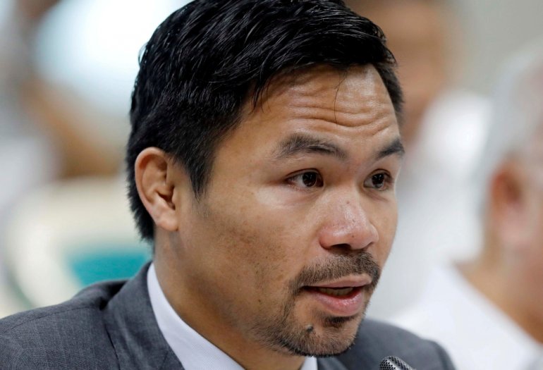 Philippine Senator and boxer Manny Pacquiao. (Reuters/Erik De Castro/File Photo)