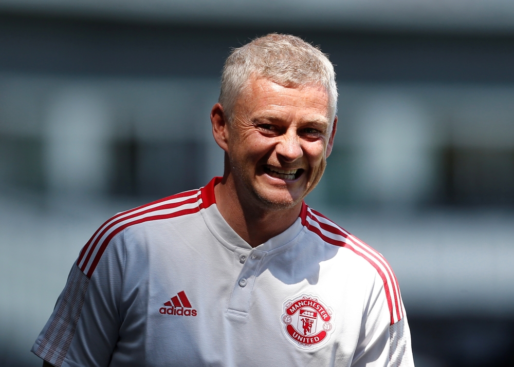 July 18, 2021 Manchester United manager Ole Gunnar Solskjaer before the match Action Images via Reuters/Craig Brough/File Photo