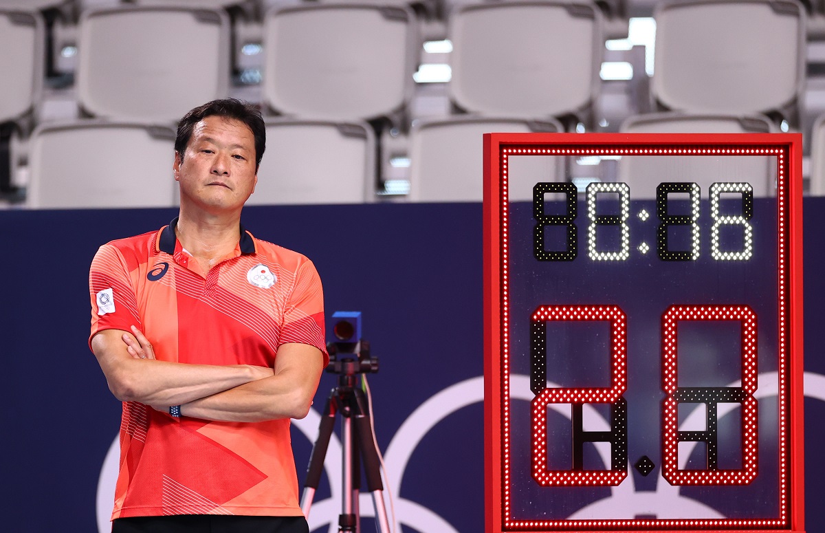  Japan's head coach Yoji Omoto looks on. Reuters/Kacper Pempel