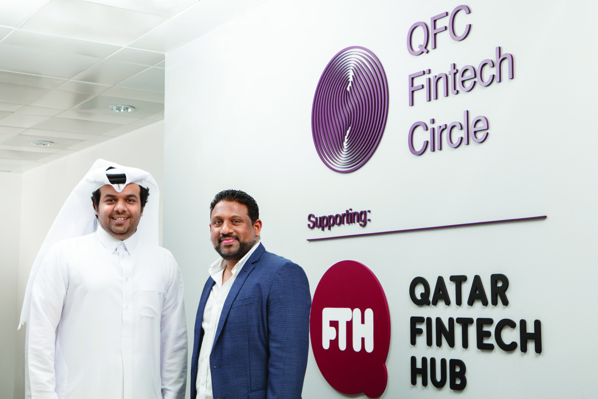 Co-founder Khalid Easa NA Al-Kaabi with CEO and Co-founder Safarudheen Farook