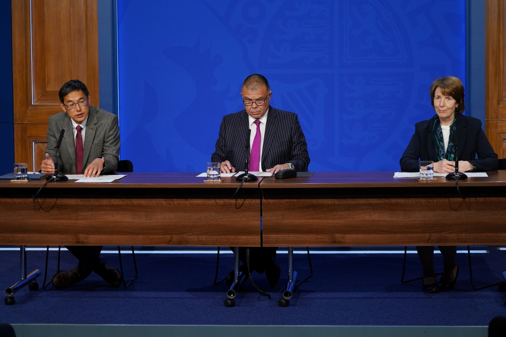 Professor Wei Shen Lim, chair of the Joint Committee on Vaccination and Immunisation (JCVI), Professor Jonathan Van-Tam, Deputy Chief Medical Officer for England, and Dr June Raine, Chief Executive of the Medicines and Healthcare products Regulatory Agenc