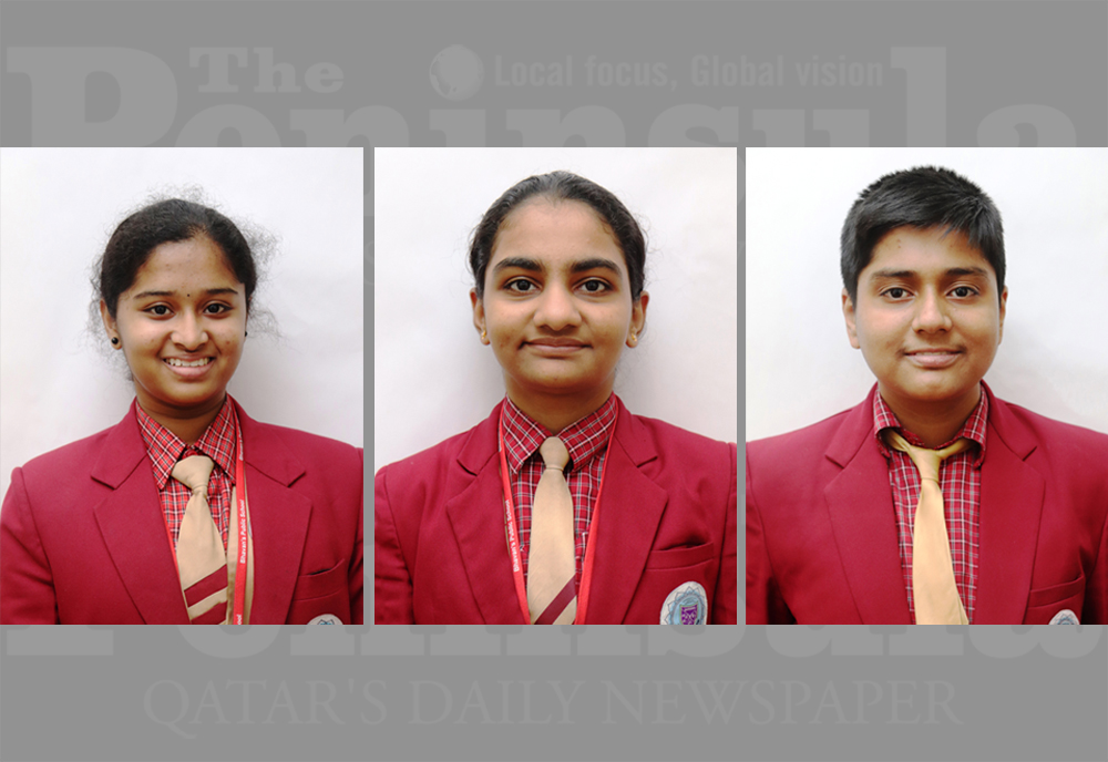 From left: Vedha Mahadevan, Harshi Bhavesh Modi, and Deepayan Mukherjee