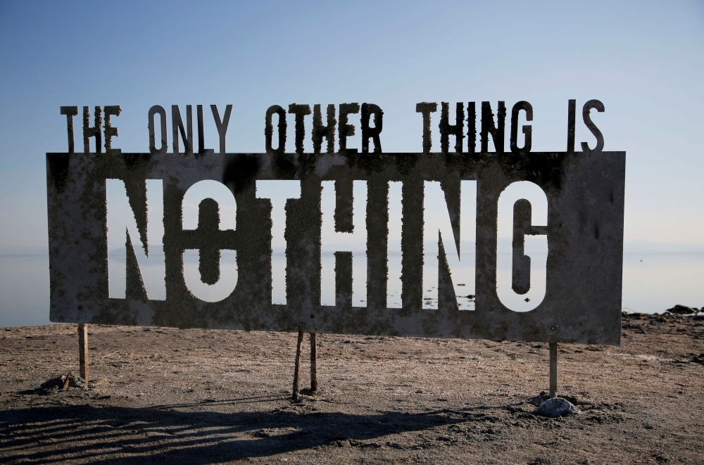An art installation is seen on the beach at Salton Sea, California's largest inland lake, where the state's worst drought since 1977 has exacerbated an area already in decline, in Bombay Beach, California, US, July 4, 2021. Reuters/Aude Guerrucci/File Pho