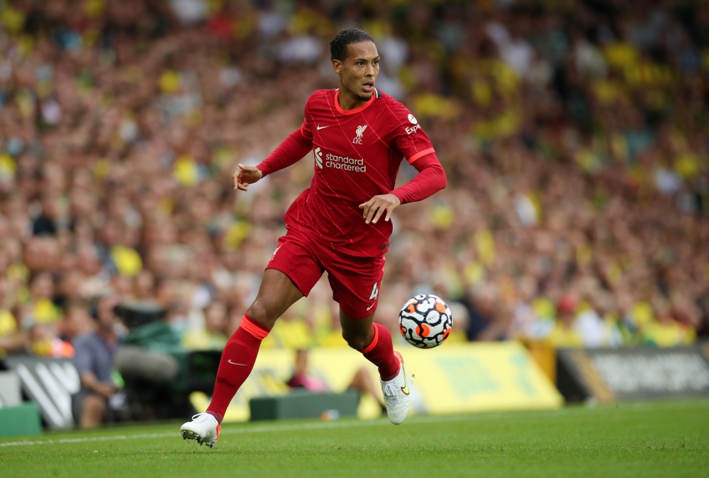 August 14, 2021 Liverpool's Virgil van Dijk in action Action Images via Reuters/Peter Cziborra