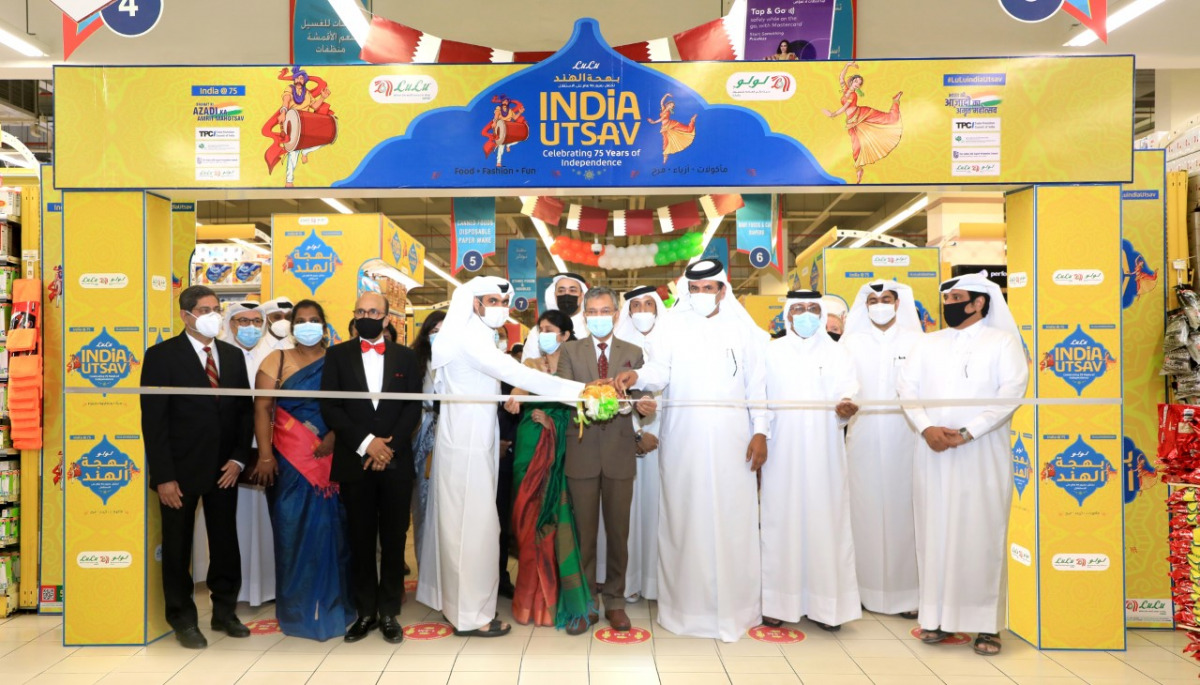 Ambassador of India to Qatar H E Dr. Deepak Mittal inaugurates ‘India Utsav’ festival at Lulu Hypermarket, in Al Gharafa, yesterday.