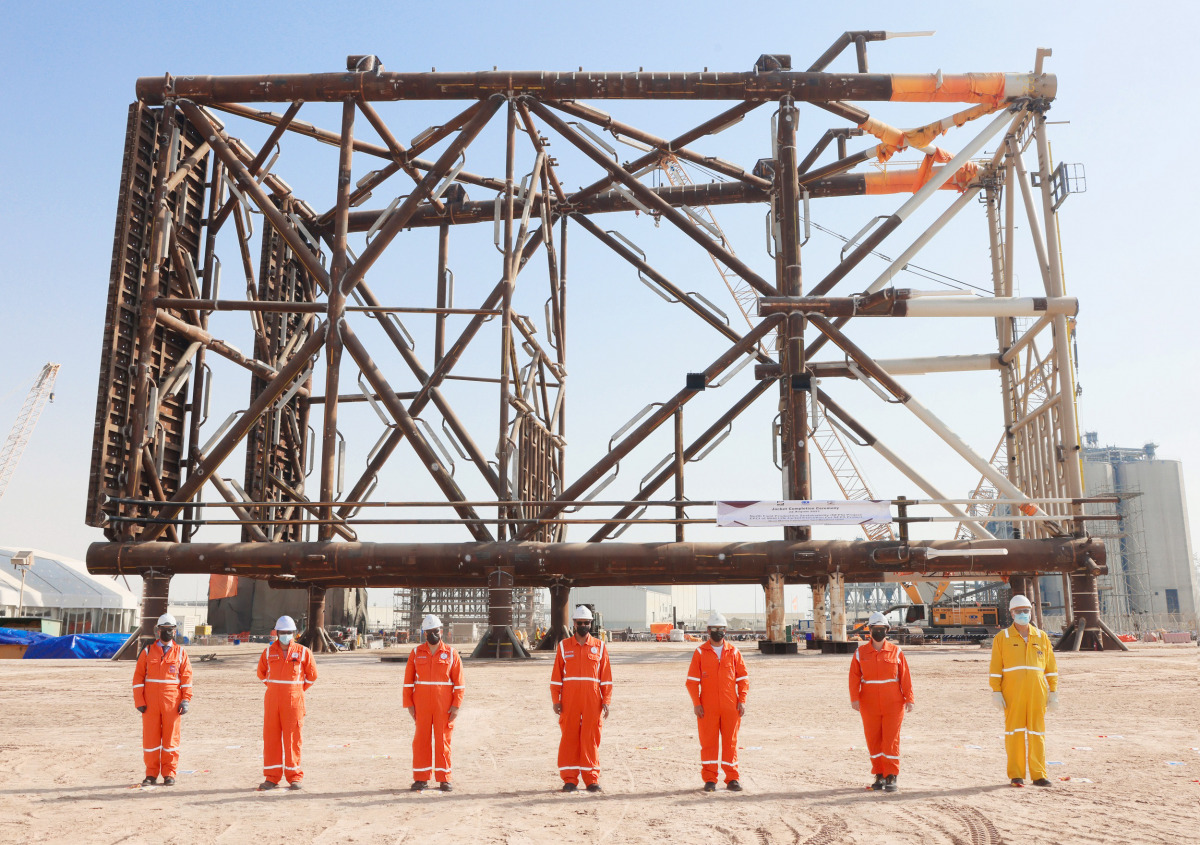 From left: Project Execution Manager at Saipem Giorgio Danieli; Project & Development Leader – Gas Assets at TotalEnergies Adrien Gabert; Chief Major Projects Officer at Qatargas Nafez Bseiso; Chief Executive Officer at Qatargas Khalid bin Khalifa Al Than