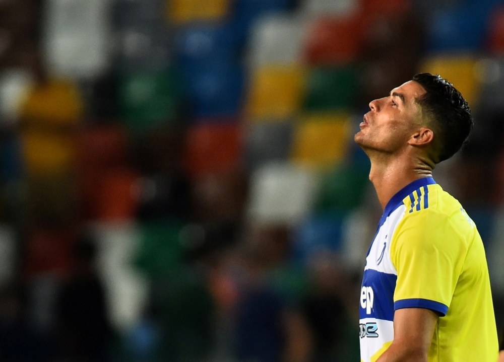 August 22, 2021 Juventus' Cristiano Ronaldo after the game REUTERS/Massimo Pinca/File Photo