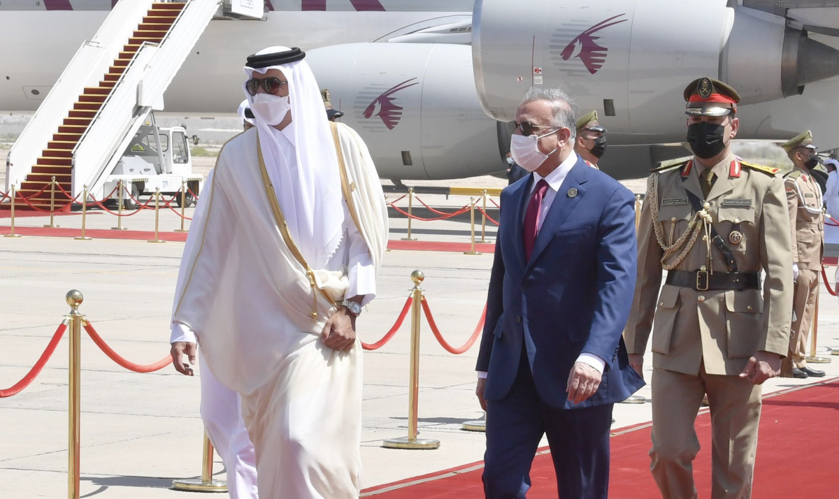 Pictures from Twitter / IraqiPMO