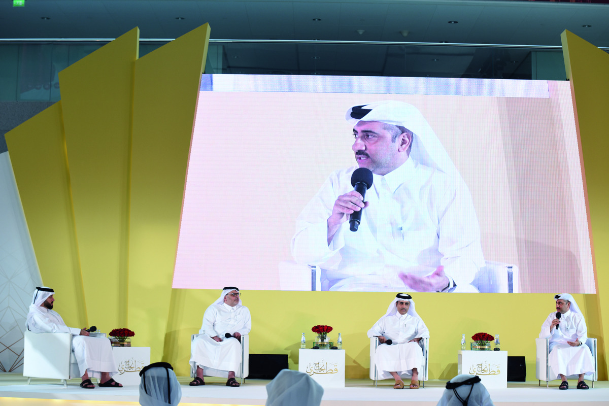 Yousef Al Salehi, QSTP Executive Director, speaking at the ‘Decision Makers’ panel during Najah Qatari.