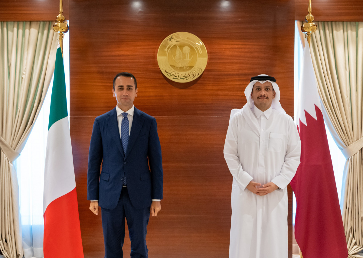 Qatar Foreign Minister with Italian counterpart  