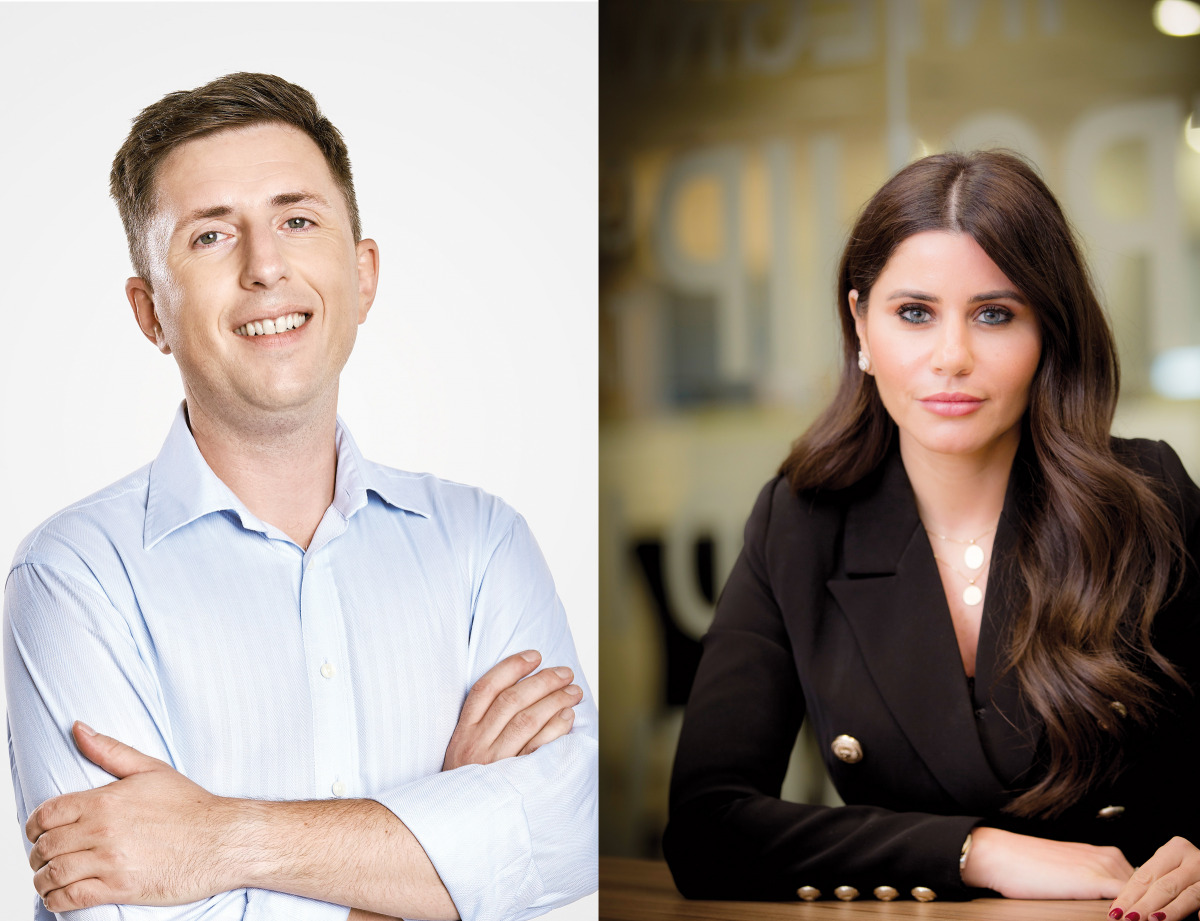 Country Manager at Predica in Qatar Szymon Swiatek (left) and Country Manager at Microsoft Qatar Lana Khalaf