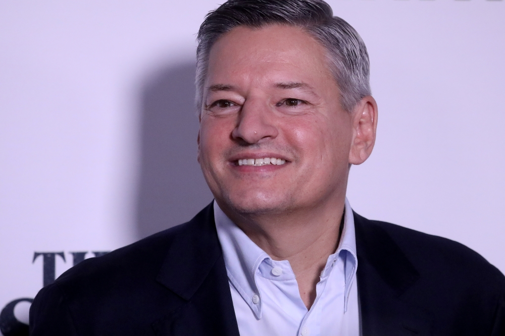 Netflix executive Ted Sarandos arrives for the world premiere of his film 
