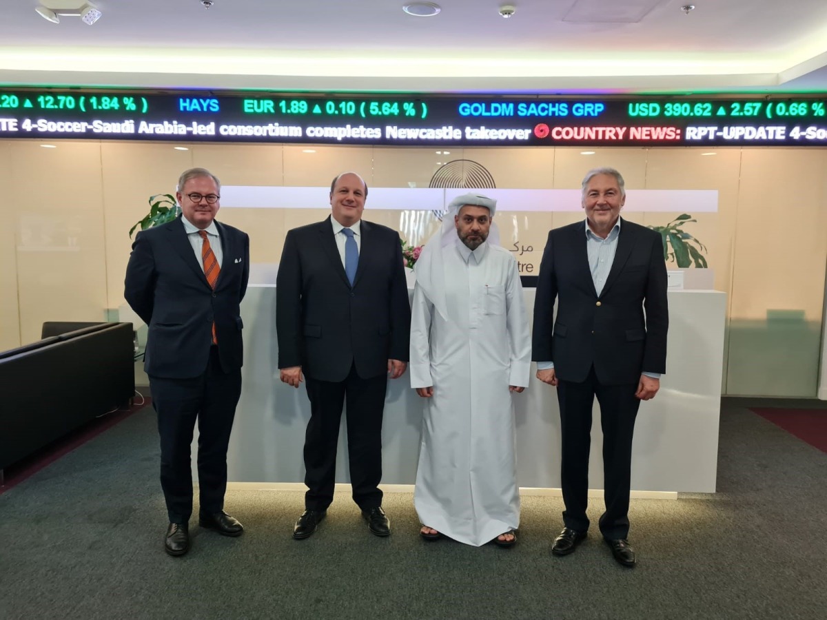 Yousuf Mohamed Al Jaida, Chief Executive Officer, QFC and other officials during the event.