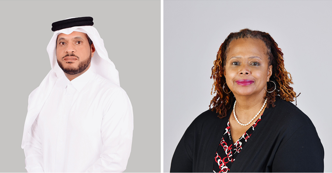 From left: Mohammed Salem and Judy Dawson-Jones