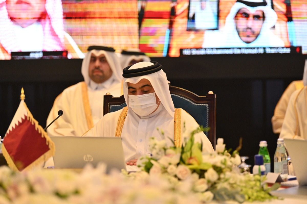 Minister of Finance H E Ali bin Ahmed Al Kuwari during the 114th meeting of the Financial and Economic Cooperation Committee of the Gulf Cooperation Council, in Bahrain. 